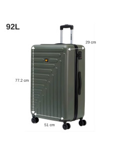 CAT-84686-551,Troller CATERPILLAR Rockford, 51 x 31 x 74 cm (Lxlxh), 92L, ABS - olive