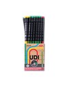 Set 72 creioane HB cu radiera Daco, Udi