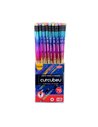 Set 72 creioane HB cu radiera Daco, Curcubeu