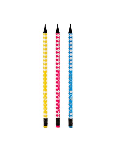 Creion negru cu radiera Daco CG206, Tricotat