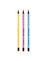 Creion negru cu radiera Daco CG206, Tricotat