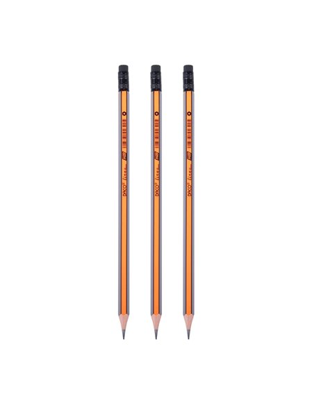 Creion negru HB cu radiera DACO CG102, Linea