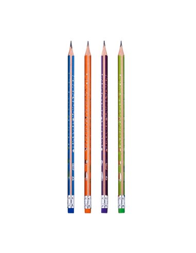 Creion negru HB cu radiera DACO CG109, SLS
