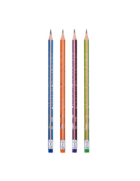 Creion negru HB cu radiera DACO CG109, SLS