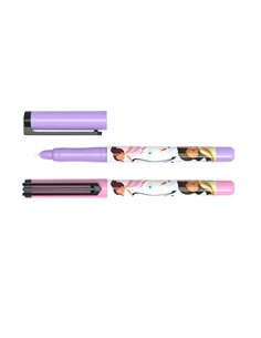 Set 24 stilouri cu penita ascunsa Ecada, corp din plastic, Motiv zane 2