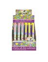 Set 24 stilouri cu penita ascunsa Ecada de fete iubarete, corp din plastic