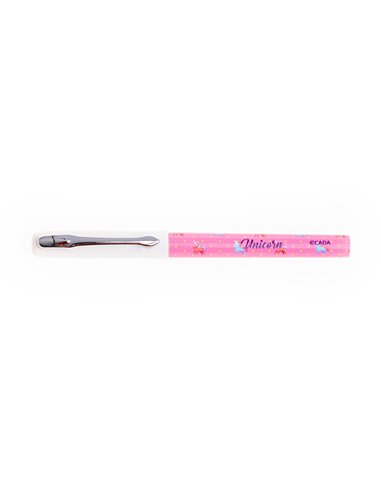 Set 24 stilouri Ecada, penita din iridiu tip F (Fine), corp din plastic, Motiv unicorn