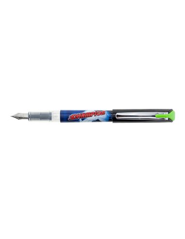 Set 24 stilouri Ecada, penita din iridiu tip M (Medium), corp din plastic, Motiv champion