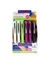 Set 24 stilouri cu penita ascunsa Ecada Ascunsel, corp din plastic