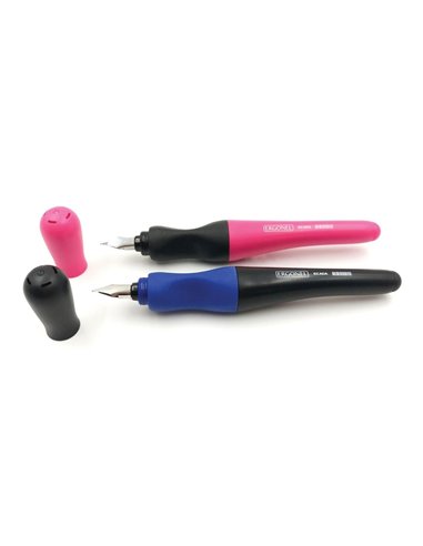 Set 24 stilouri Ecada Ergonel, penita din iridiu tip F (Fine), Grip ambidextru