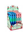 Set 24 stilouri Daco Duo Color, penita din iridiu tip F (Fine), corp din plastic