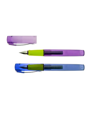 Set 24 stilouri Daco El Patron, penita din iridiu tip F (Fine), corp din plastic