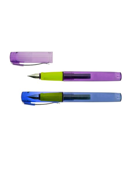 Set 24 stilouri Daco El Patron, penita din iridiu tip F (Fine), corp din plastic