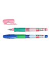 Set 24 stilouri Daco Duo Color, penita din iridiu tip F (Fine), corp din plastic