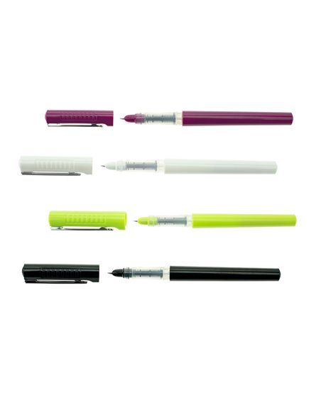 Set 24 stilouri cu penita ascunsa Ecada Ascunsel, corp din plastic