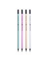 Set 72 creioane negre HB cu radiera Daco, Metalia