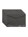 Set 12 mape plastic cu buton A4 Daco, 200 microni, Negru
