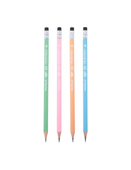 Set 72 creioane HB cu radiera Daco, Pastelat