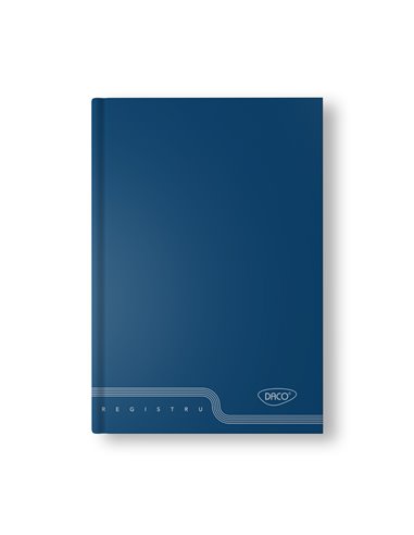 Registru A4 Daco RG410AR, 100 file, 70g/mp, coperta cartonata, dictando, Culori asortate