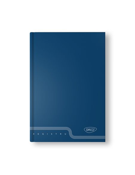 Registru A4 Daco RG410AR, 100 file, 70g/mp, coperta cartonata, dictando, Culori asortate