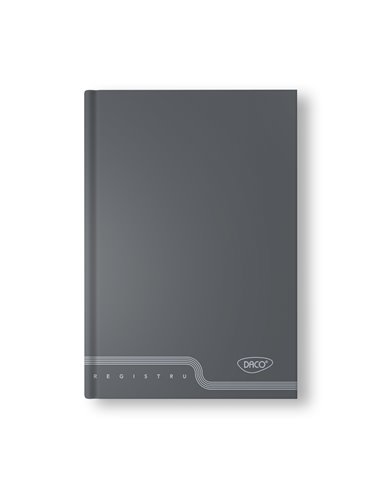 Registru A4 Daco RG410AR, 100 file, 70g/mp, coperta cartonata, dictando, Culori asortate