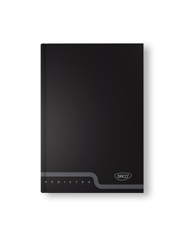 Registru A4 Daco RG410AR, 100 file, 70g/mp, coperta cartonata, dictando, Culori asortate