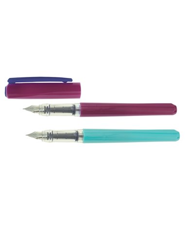 Set 24 stilouri Ecada Minucu, Penita F din iridium, corp din plastic
