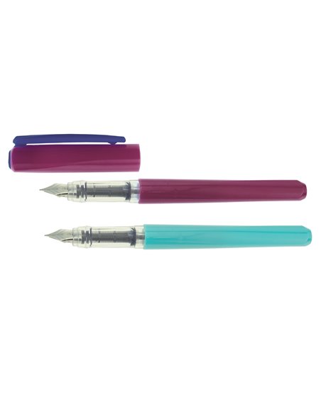 Set 24 stilouri Ecada Minucu, Penita F din iridium, corp din plastic