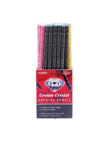 Set 72 creioane negre HB Daco Cristal