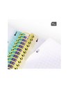 Caiet cu spira A4 Milan, 95 g/mp, 90 file, matematica, Motiv Sunset