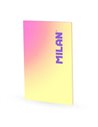 Caiet cusut A4 Milan, 95 g/mp, 48 file, dictando, Motiv sunset, Galben