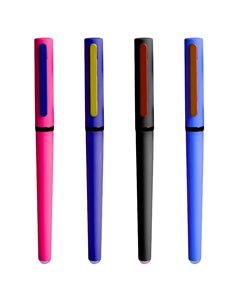 Set 12 stilouri metalice cu cerneala termosensibila si penita ascunsa 16331, Culori asortate 2