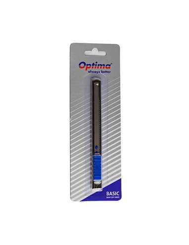 Cutter Optima basic, lama 9 mm SK7, sina metalica