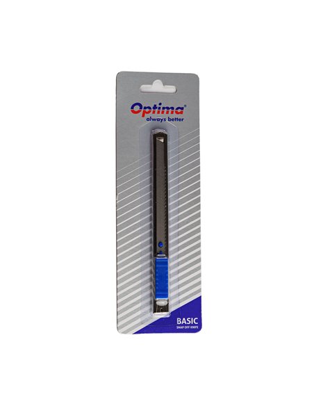 Cutter Optima basic, lama 9 mm SK7, sina metalica