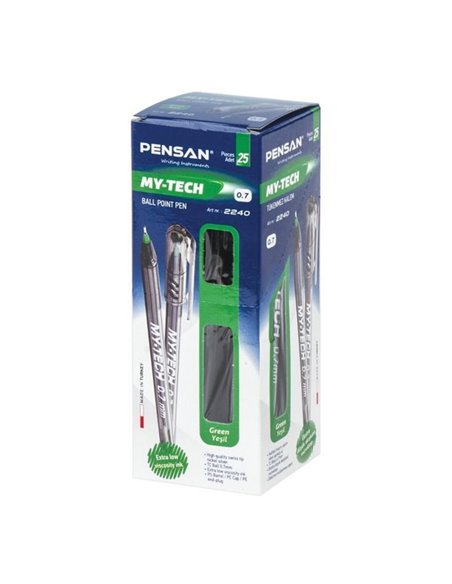 Set 25 pixuri Pensan My-Tech, 0.7 mm, mina verde