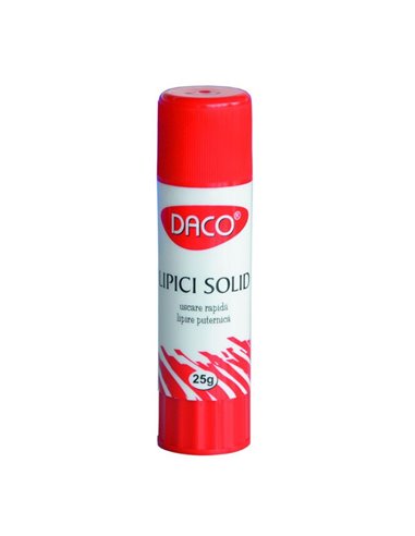 Set 12 lipiciuri solide fara solventi Daco, 25 g