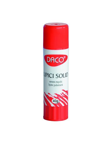 Set 12 lipiciuri solide fara solventi Daco, 40 g