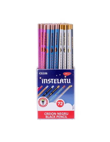 Set 72 creioane negre HB Daco Instelatu