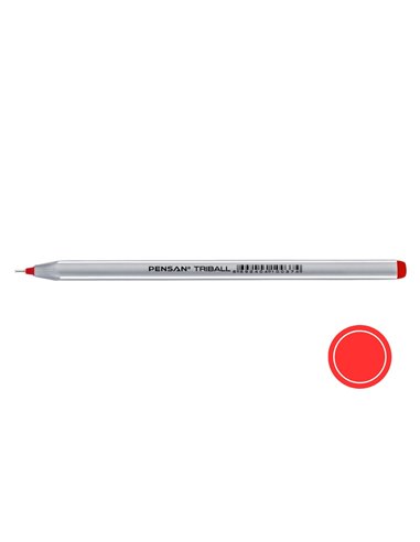 Pix Pensan Triball, corp din plastic mat, grosime varf 1 mm, Rosu