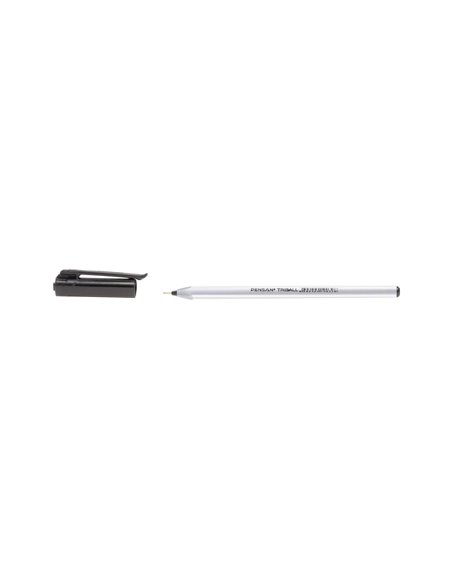 Set 60 de pixuri Pensan Triball, corp din plastic mat, grosime varf 1 mm, mina neagra