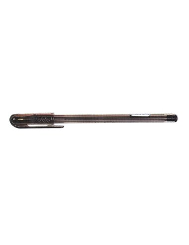 Set 25 pixuri Pensan My Pen, corp din plastic translucid, grosime varf 1 mm, mina neagra
