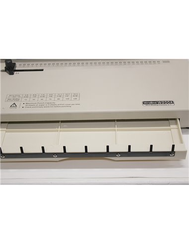 Aparat de indosariat manual, cu inele din metal UNITEC W200A