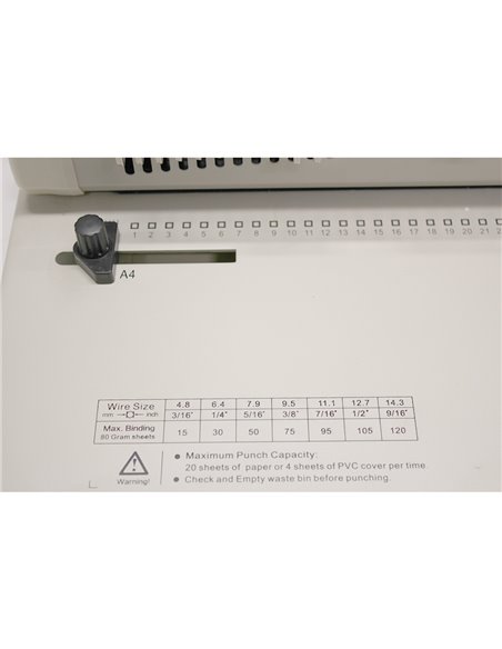 Aparat de indosariat manual, cu inele din metal UNITEC W200A