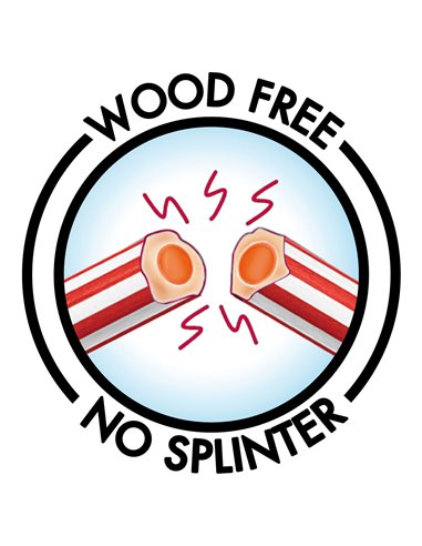 Set 8 creioane HB BIC Evolution Stripes cu radiera, rezistente la soc