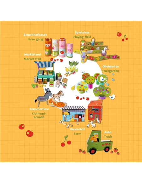 Carte pentru activitati creative cu stickere A4 Pelikan 32 file, Farm