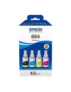 Kit cartuse cerneala Epson T6646, multipack (cyan,magenta,yellow,black) EcoTank