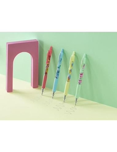 PWLT467069,Set rollere cu gel Pilot G2 Flow 0.7 mm cu click 4 culori