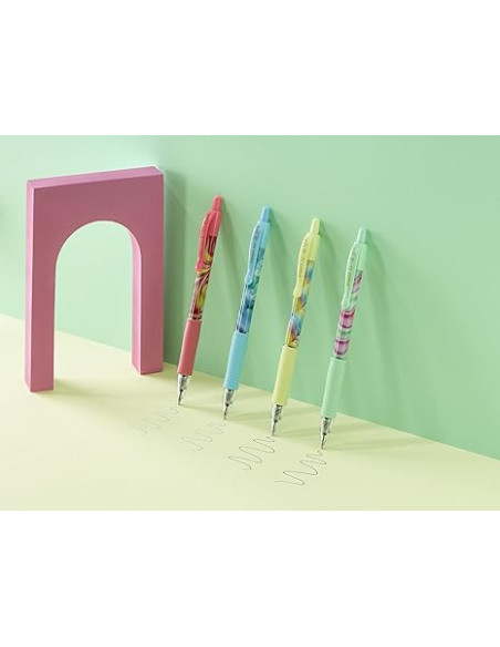 PWLT467069,Set rollere cu gel Pilot G2 Flow 0.7 mm cu click 4 culori