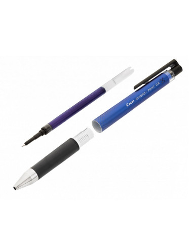 PBLRT-SNP5-B-P,Set 12 rollere cu gel Pilot Synergy Point diverse culori 0.5 mm cu click negru