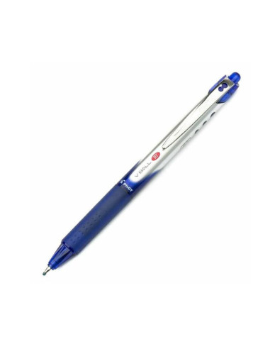PBLRT-VB5-L-P,Set 12 rollere Pilot V-ball RT 0.5 mm cu click albastru